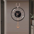 ساعة حائط فاخرة PolarisClock بآلية صامتة لغرف المعيشة