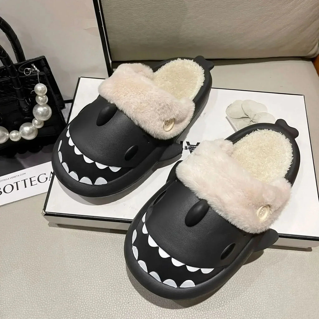 FinFriend Playful Shark Slippers For Warm And Stylish Winter Evenings At Home