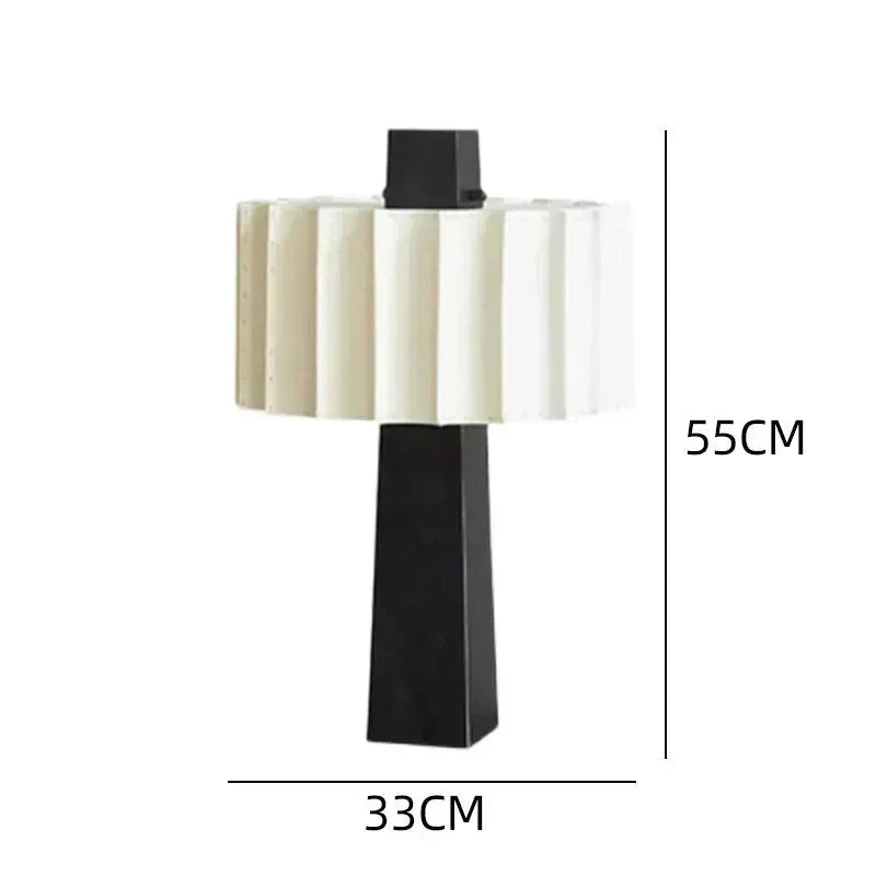 LyraNova Table Lamp With LED E27, Fabric Shade, 5-10 SQM