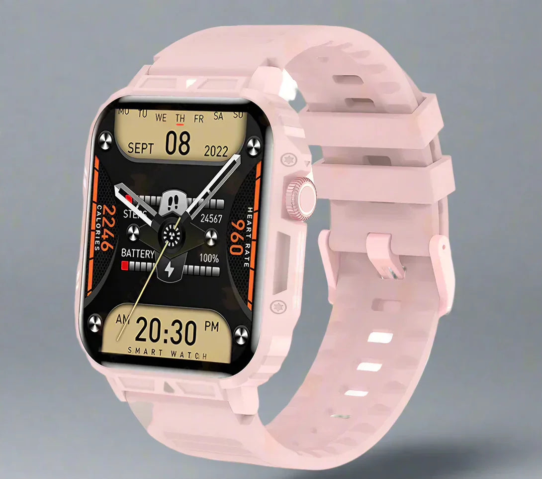 Wytrzymały smartwatch Apollo 2024 z funkcją dzwonienia przez Bluetooth, krokomierzem i wodoodpornością IP68