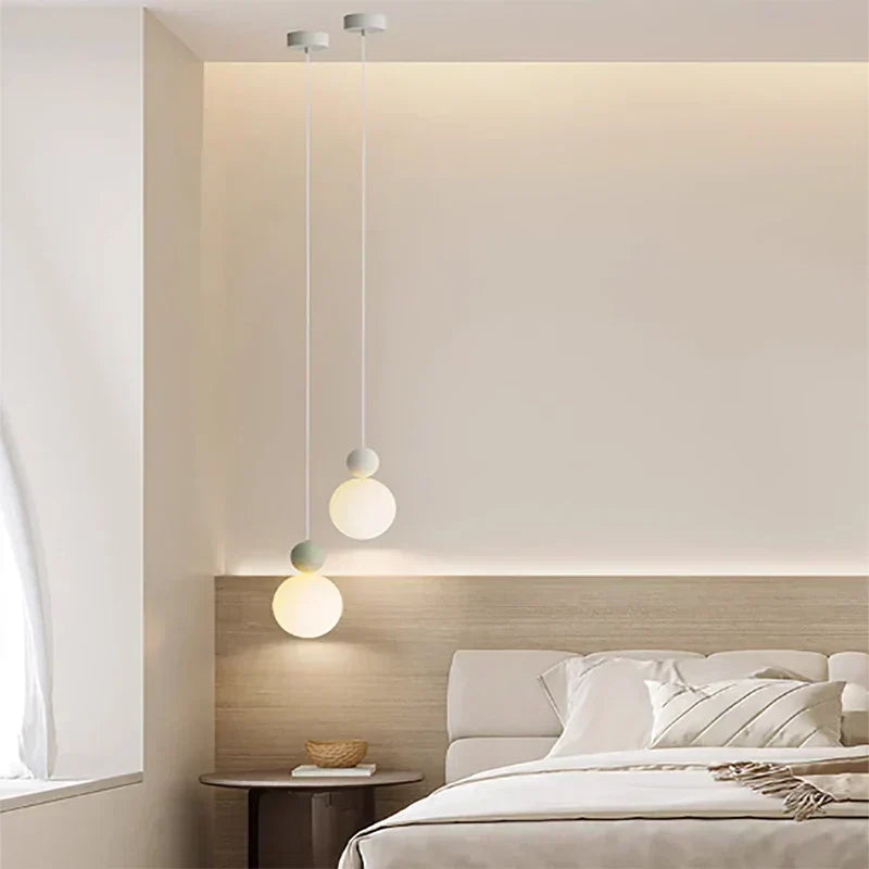 Nordická závěsná lampa se skandinávským LED osvětlením pro domácí použití