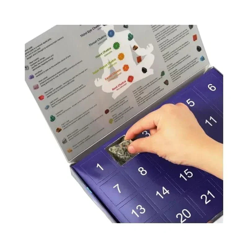 GemQuest Advent Calendar With 24 Real Gemstones For Young Explorers