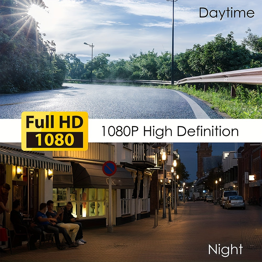 1080P WiFi Dual Dash Cam With Front and Interior IR Night Vision and Loop Recording | Fervei