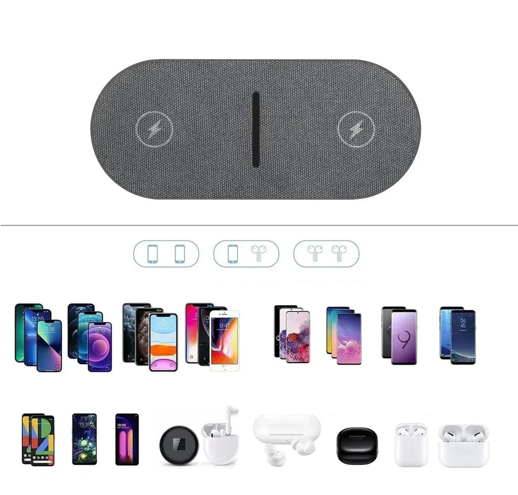 Kyvera 40W Dual Wireless Charging Station For Apple Devices