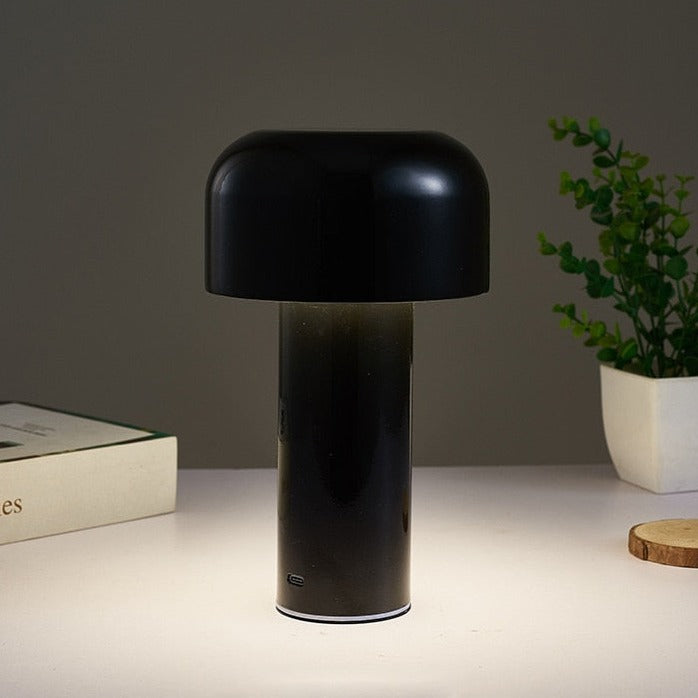 Lunetta Cordless Mushroom Table Lamp in Italian Style