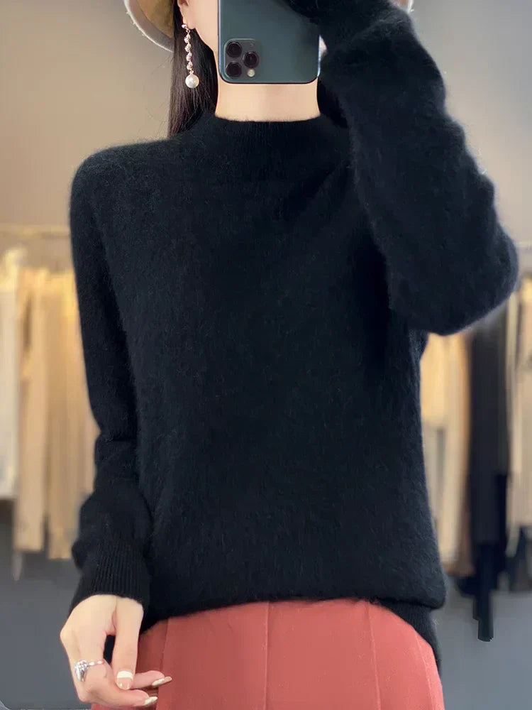 Kirstin 100 Percent Cashmere Knit Women’s Sweater Everyday Wear
