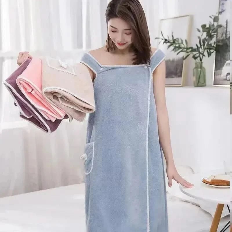 WaveLuxe Portable Women's Bath Towel Quick Dry and Stylish