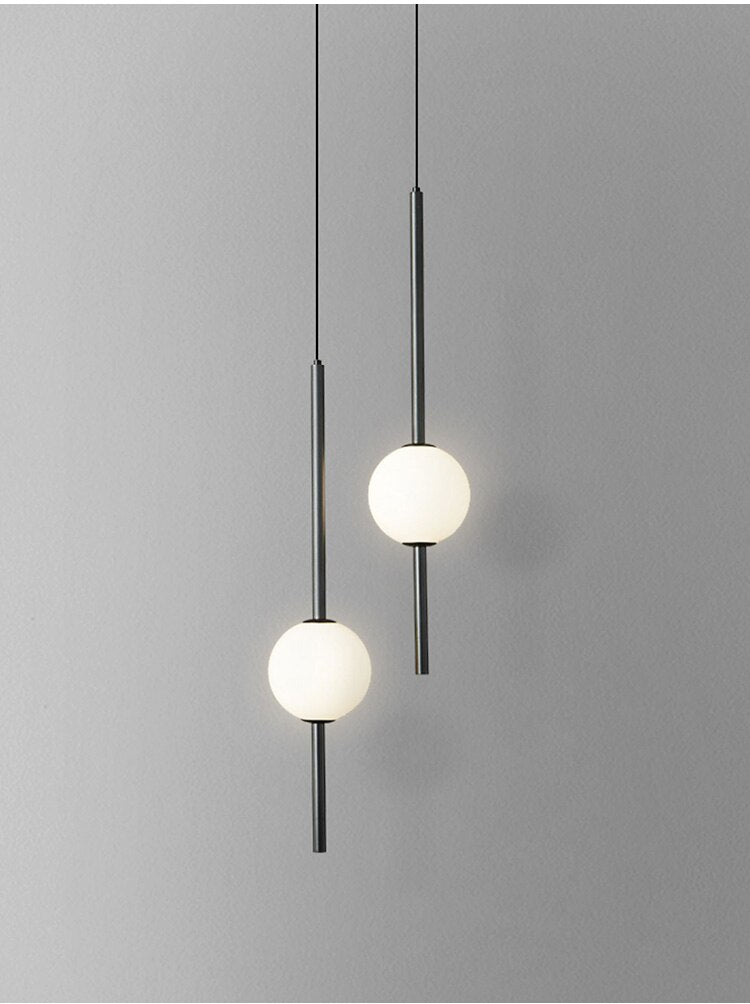 Moole Doon Nordycka szklana kula wisząca lampa minimalistyczne oświetlenie pokoju