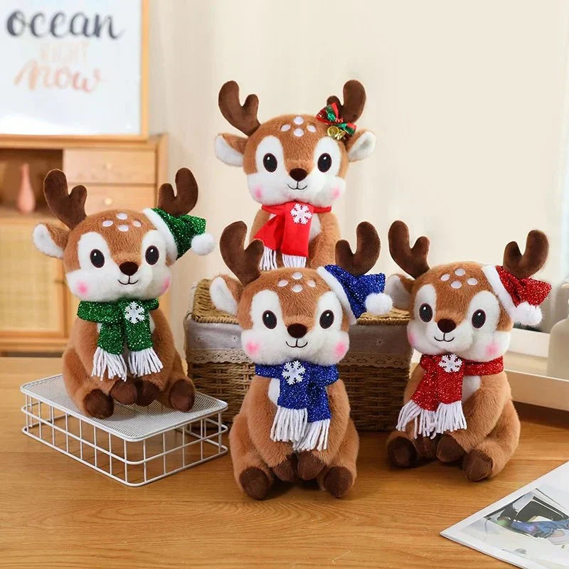 SnuggleScarf Charming Christmas Plush Doll With Cartoon Design