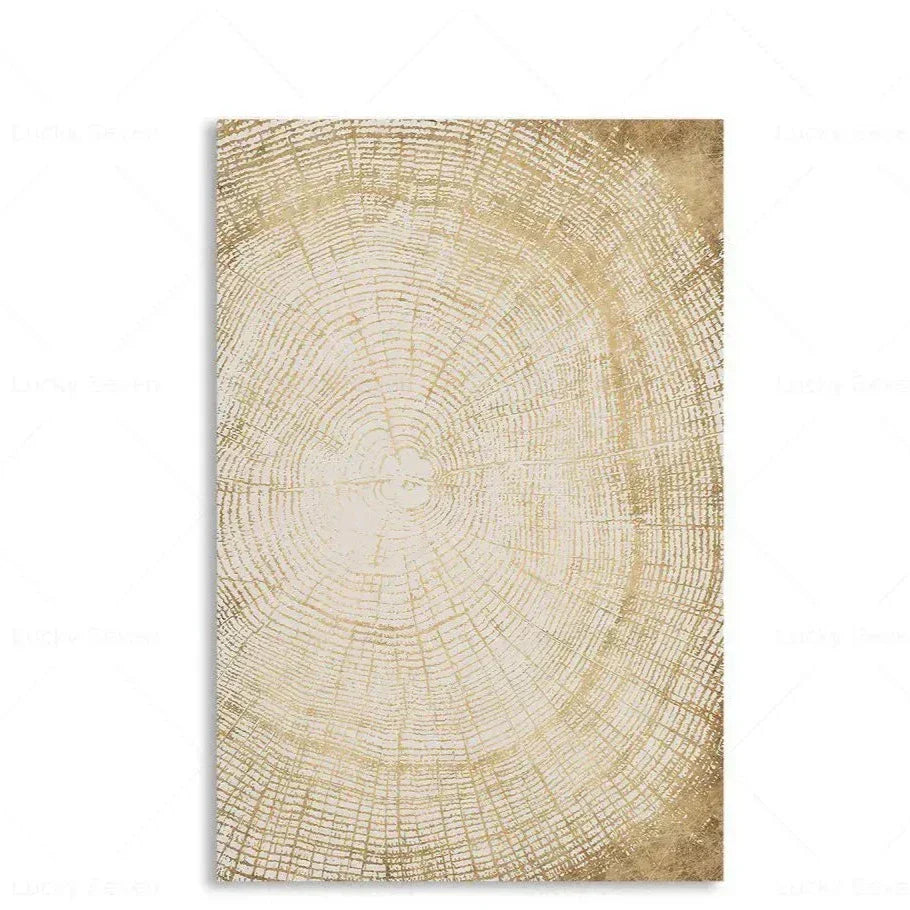 Artă de perete cu inele de copac abstracte, rustică, modernă, imprimare inspirată de natură