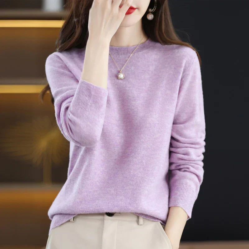 Charlotte Cashmere Wool Sweater 100 Percent Classic Knit
