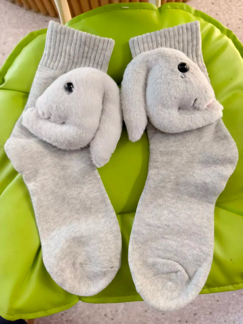 CuddleStride Cozy House Socks With Cute 3D Animal Accent And Non-Slip Sole