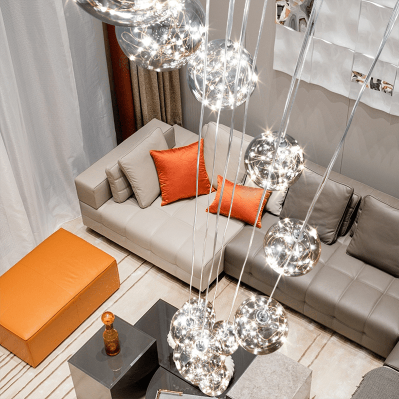 Bella Glass Ball Chandelier | Fervei
