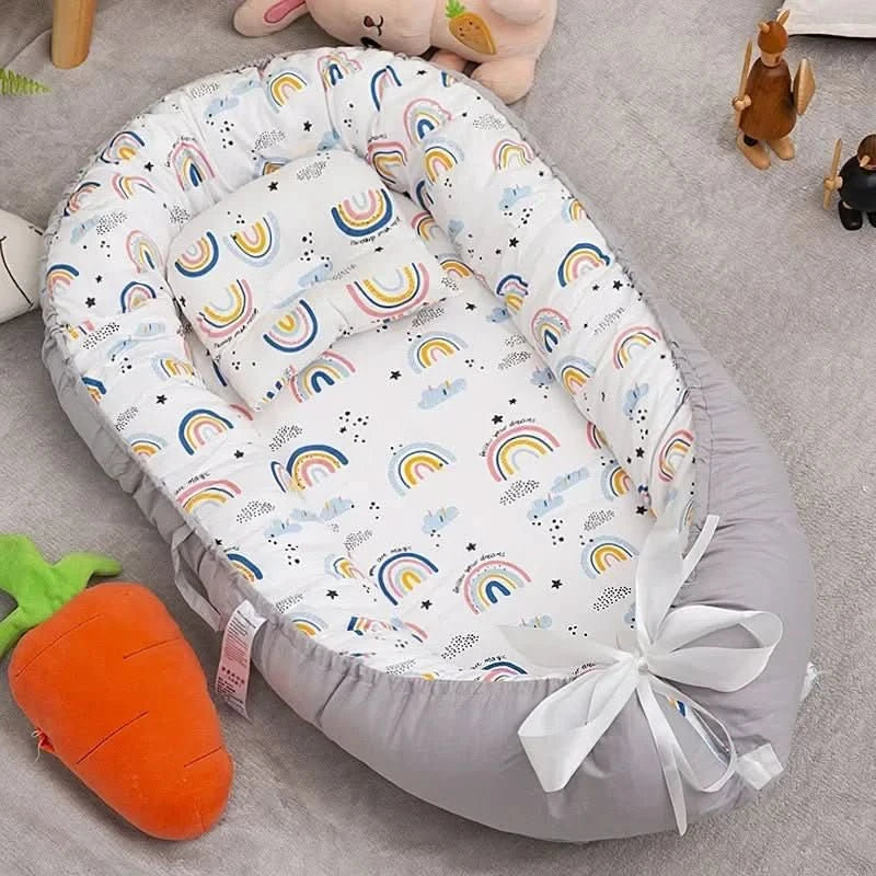 NookNest Foldable Baby Cot For Safe Sleep At Home And On The Go