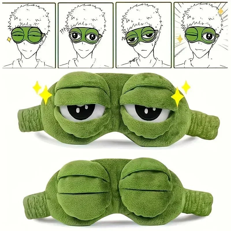 Maschera per Dormire 3D FrogEase per Sonno Rilassato e Viaggi