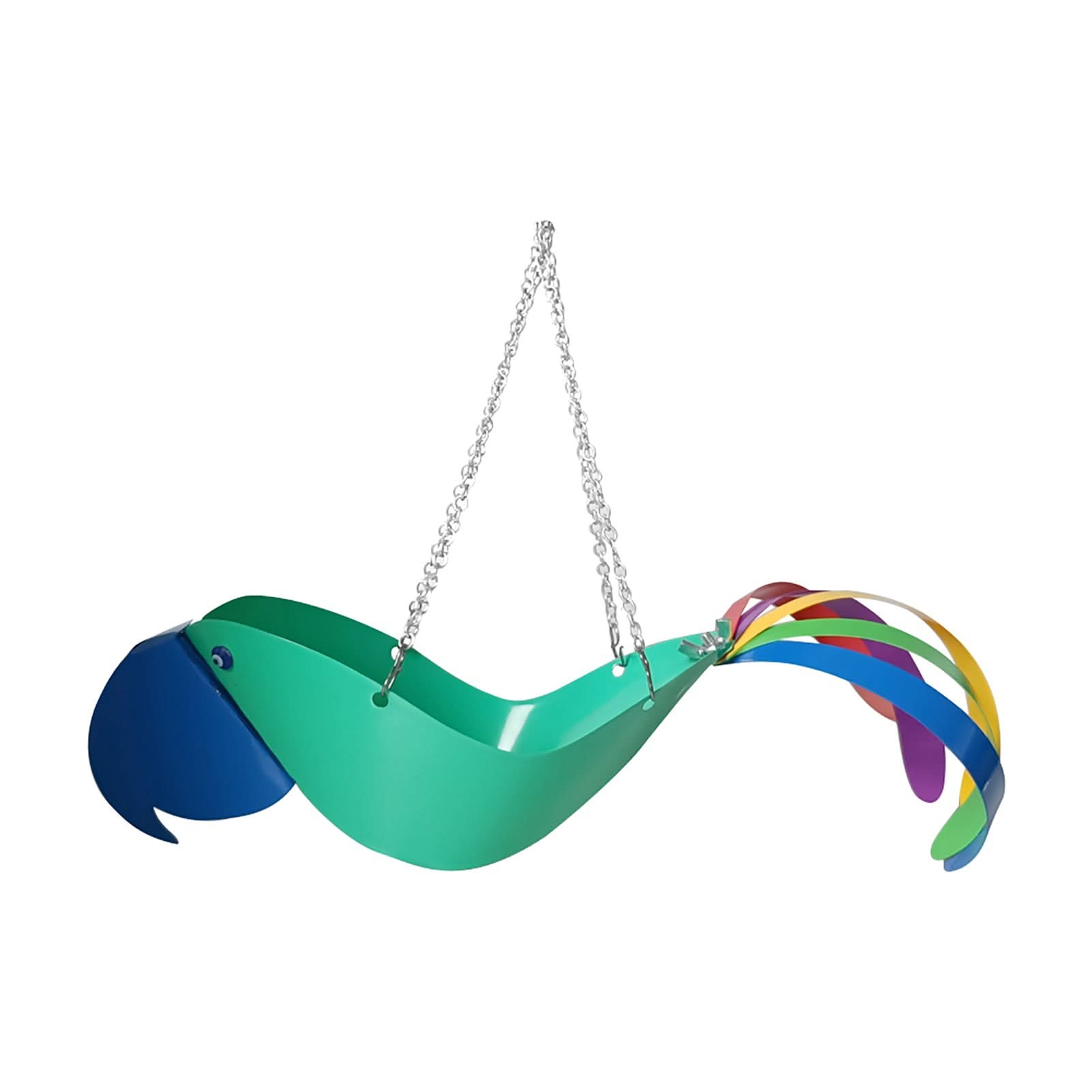 Hanging Plant Bowl With Colorful Chicken Design Garden Decor