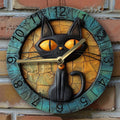 CatWhisper Quiet Aluminum Clock For Home Or Entryway Wall Decor