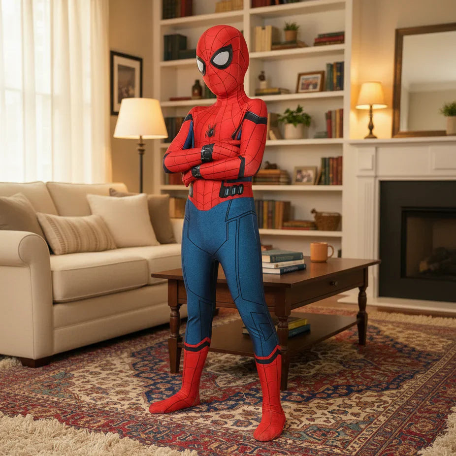 Tuta da supereroe a copertura totale per cosplay dinamico