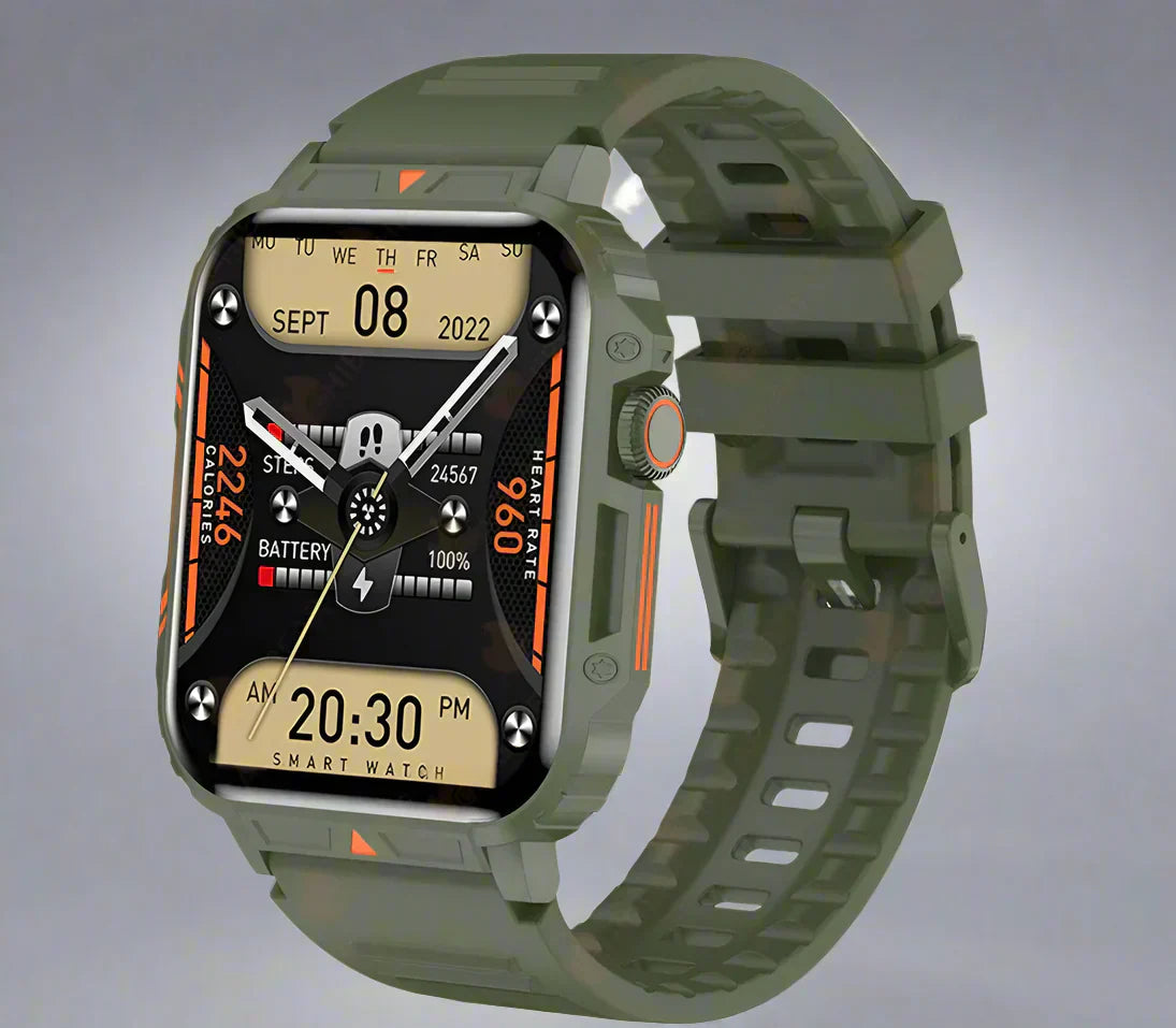 Wytrzymały smartwatch Apollo 2024 z funkcją dzwonienia przez Bluetooth, krokomierzem i wodoodpornością IP68