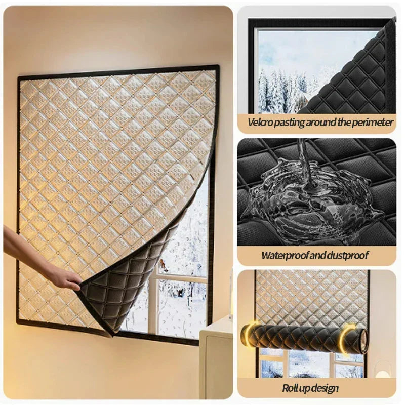 Thermal insulated window curtains for energy efficiency, privacy, and all-season comfort