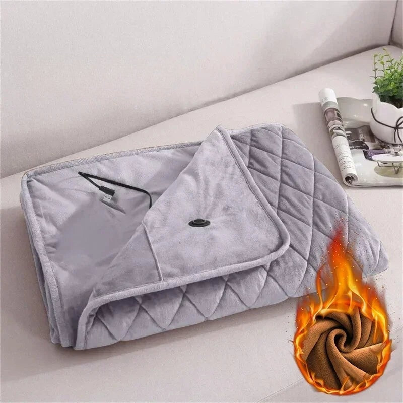 WarmNest Ofis ve Ev İçin Taşınabilir Isıtmalı Battaniye