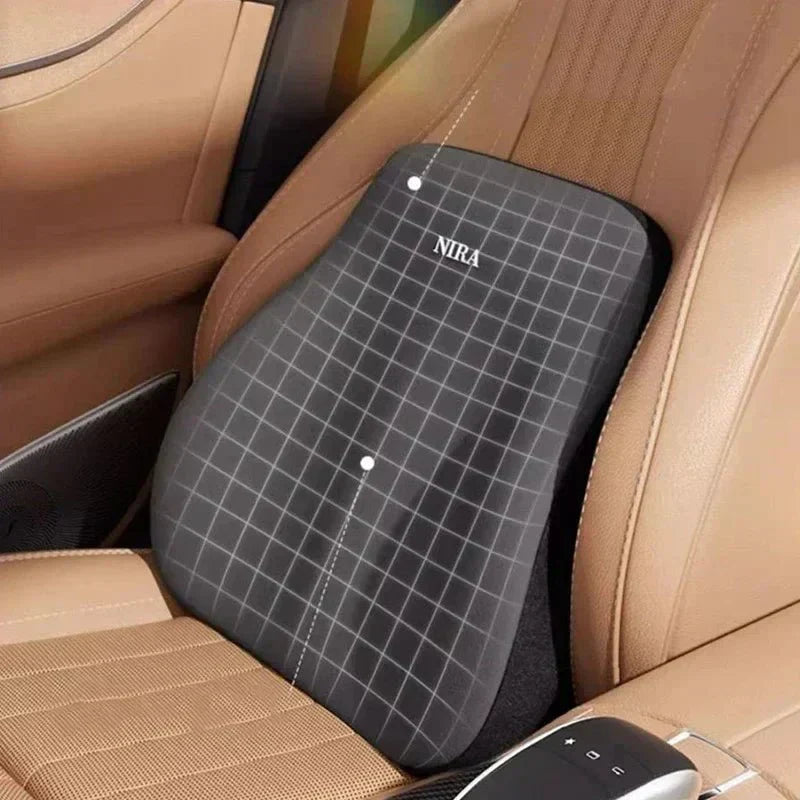 AeroEase Memory Foam Car Neck and Lumbar Pillow for Maximum Comfort