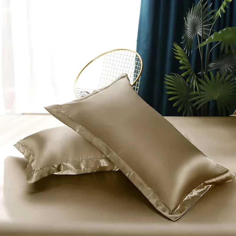 Premium Silk Bedding Set Exuding Luxury And Timeless Elegance
