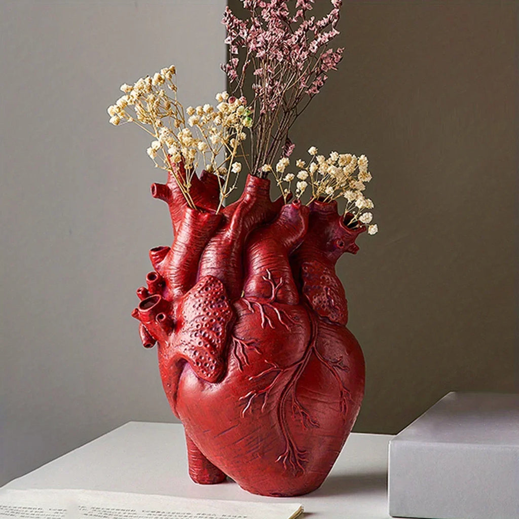 Elvase keramisk vase i hjerteform til elegant hjemmeaccent