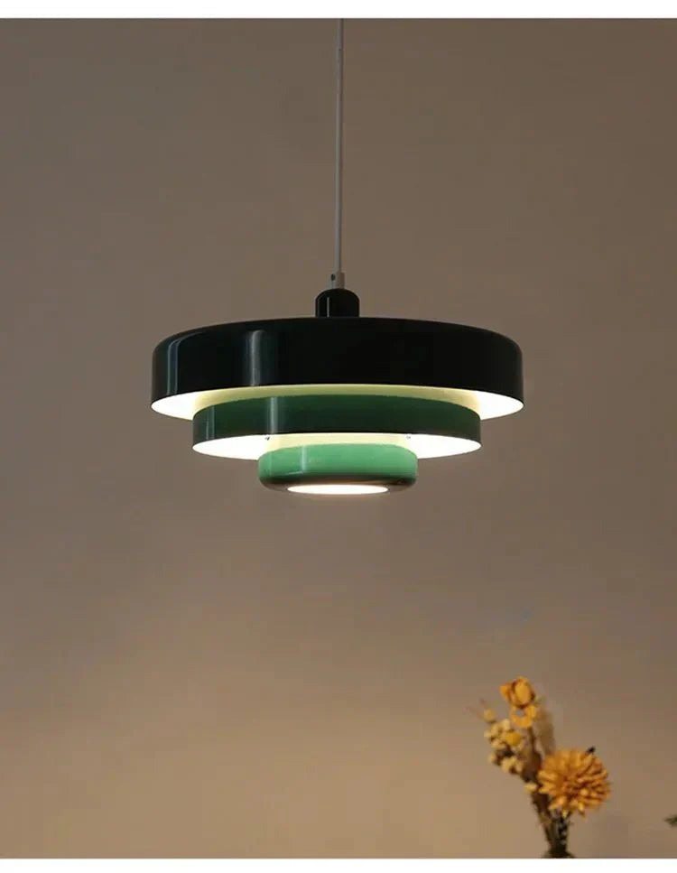 Lampada a sospensione moderna a strati per interni eleganti