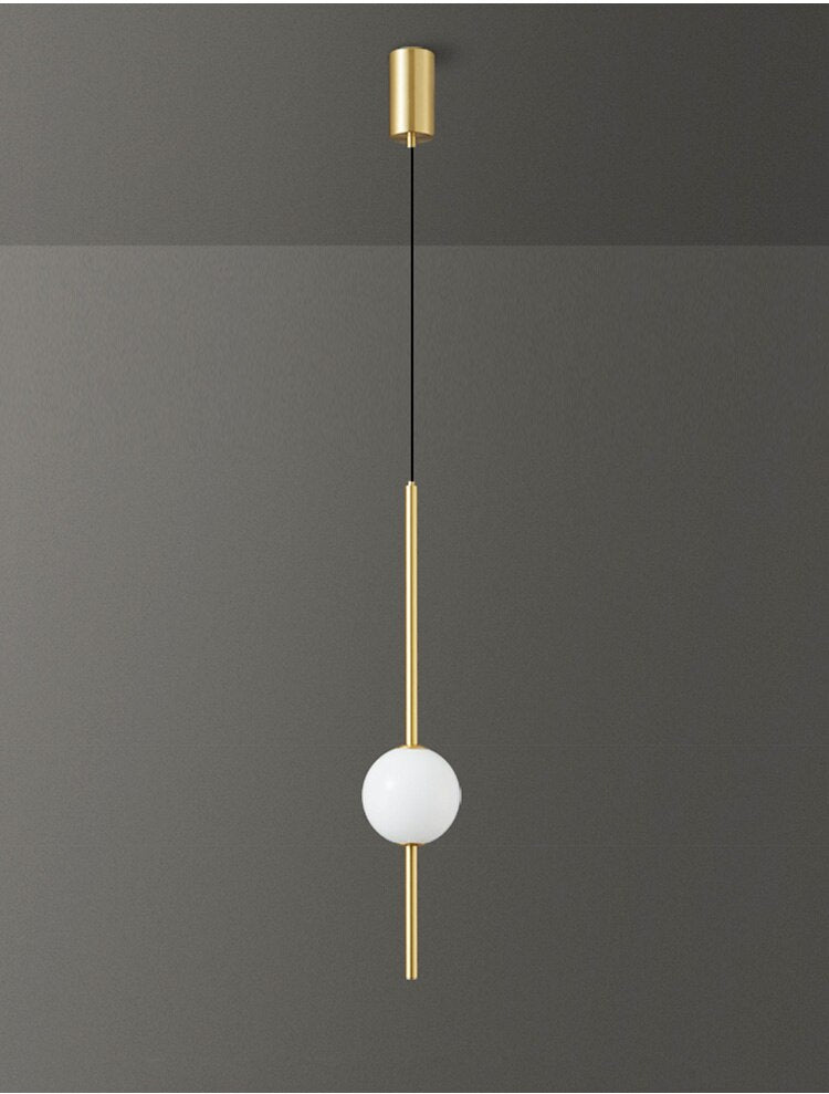 Moole Doon Nordycka szklana kula wisząca lampa minimalistyczne oświetlenie pokoju