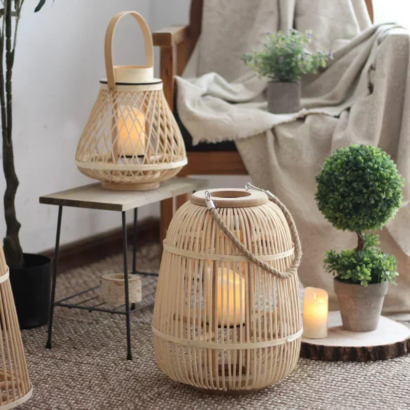 Woven Rattan Lanterns