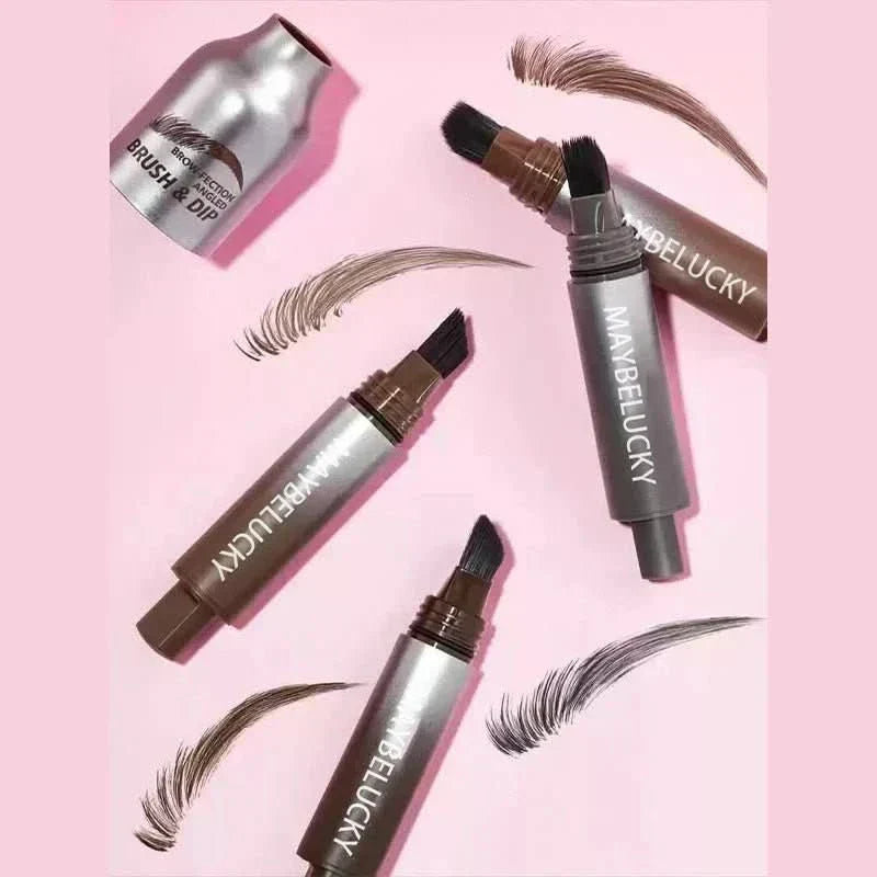 LuxBrow Creion pentru sprâncene cu formulă 3D pentru sprâncene naturale și definite