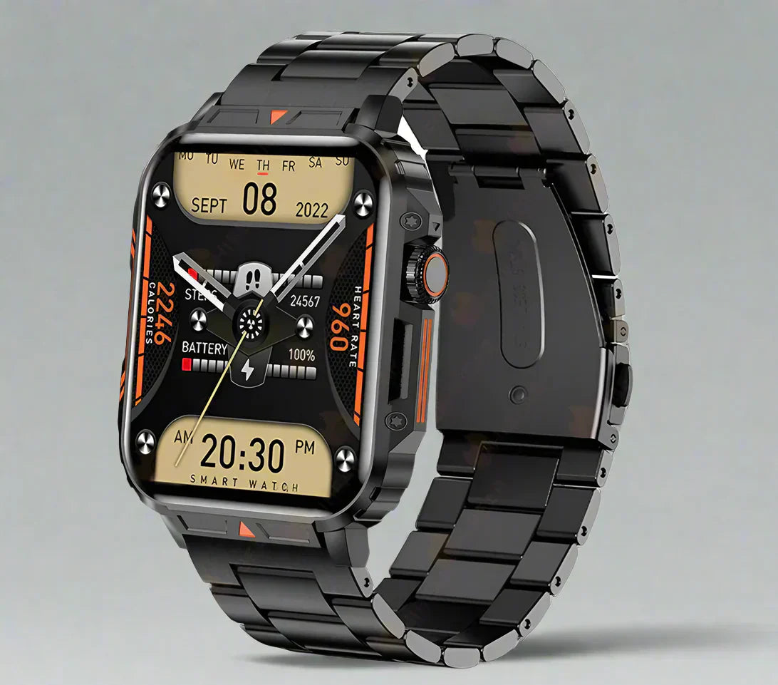 Wytrzymały smartwatch Apollo 2024 z funkcją dzwonienia przez Bluetooth, krokomierzem i wodoodpornością IP68