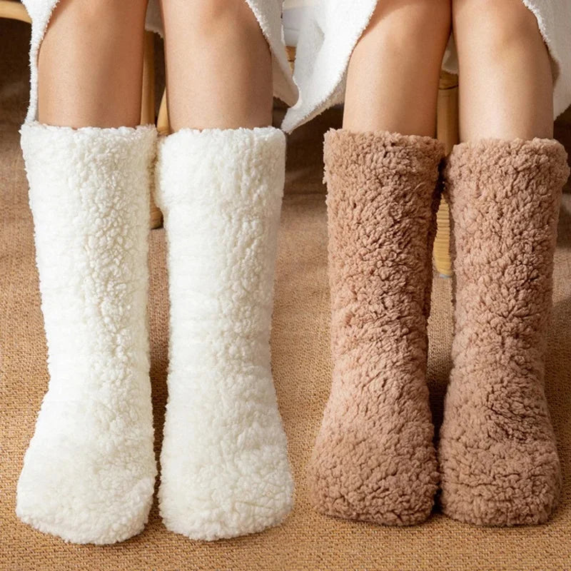 Emma's Cozy Luxe Cashmere Thermal Socks for Women Soft Winter Lounge Socks