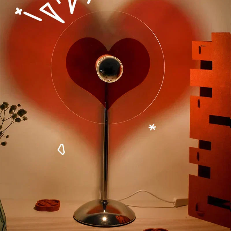 LumiAura | Decorative LED Lamp With Heart-Shaped Glow