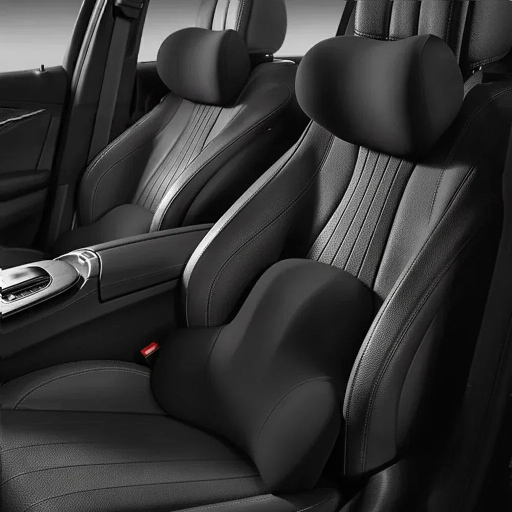 NexoRest Memory Foam Auto nakkestøtte og lændestøtte til ergonomisk siddekomfort