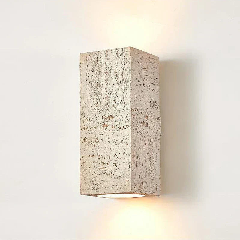 Lyra Cement Wall Sconce Set With Two LED Lights Collection