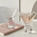 Kristallkugel-Cocktailglas mit handgeschnittenen Details
