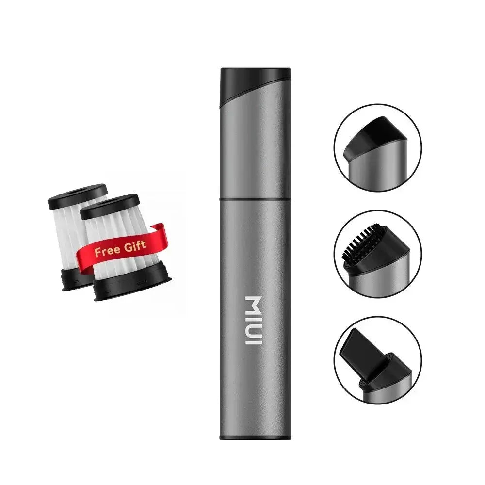 Compact USB Cordless Vacuum Three Attachments Included For Home Car And Desk Cleaning