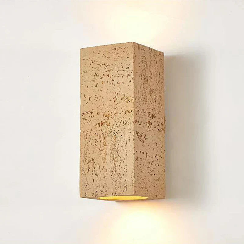 Lyra Cement Wall Sconce Set With Two LED Lights Collection