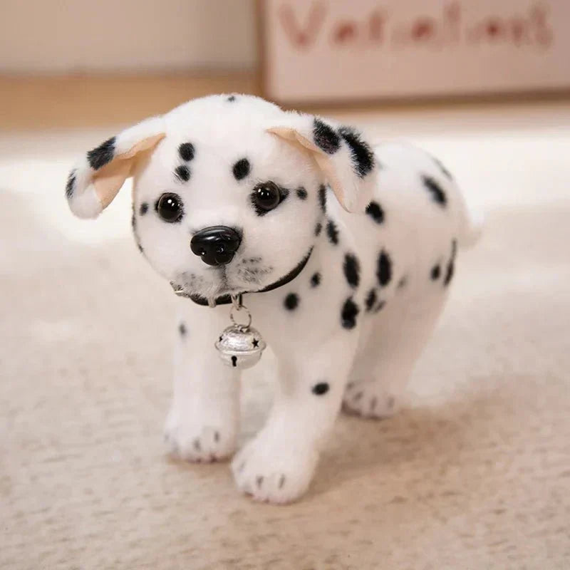 Dalmo Peluche Realistico Dalmata con Imbottitura in Cotone PP per Bambini e Decorazione Casa