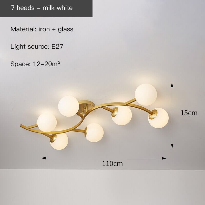 Twig Branch Acrylic Sputnik Ceiling Chandelier Light