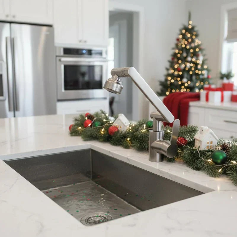 AeroFlow 360 robotická kuchyňská baterie s bublinkovou a sprchovou sprškou