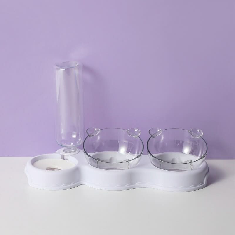 SafeFeast 3-in-1 Feeding Station With Drinking Dispenser And Raised Bowl