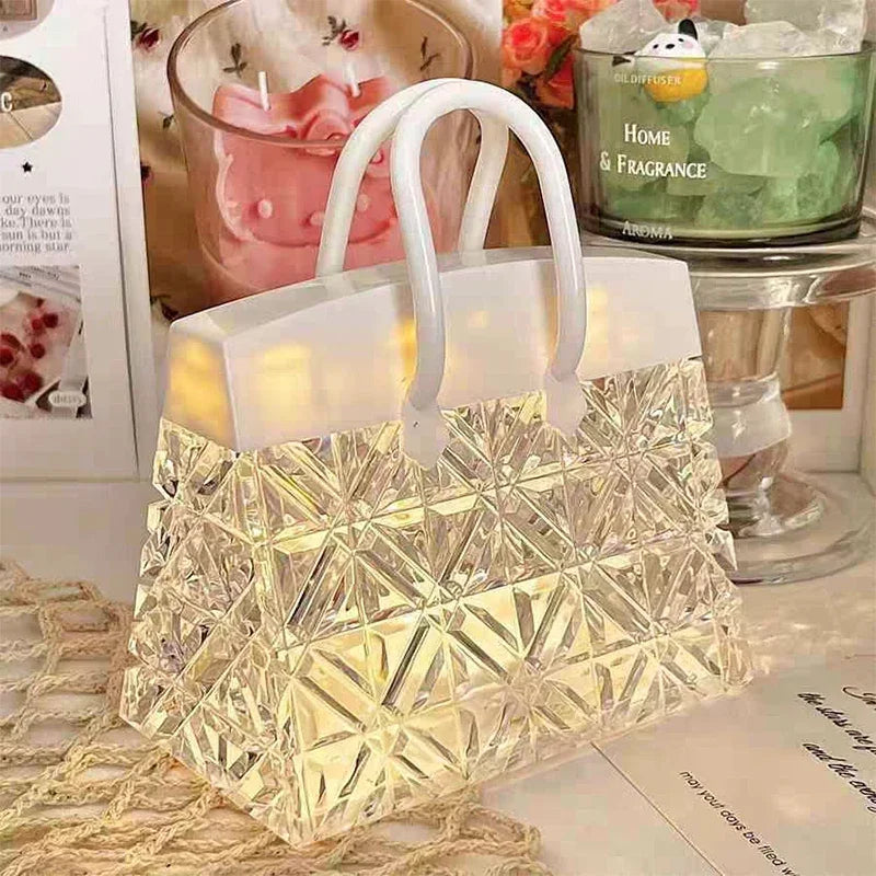 GlimmerTote | LED Acrylic Lamp for Gifts and Decor