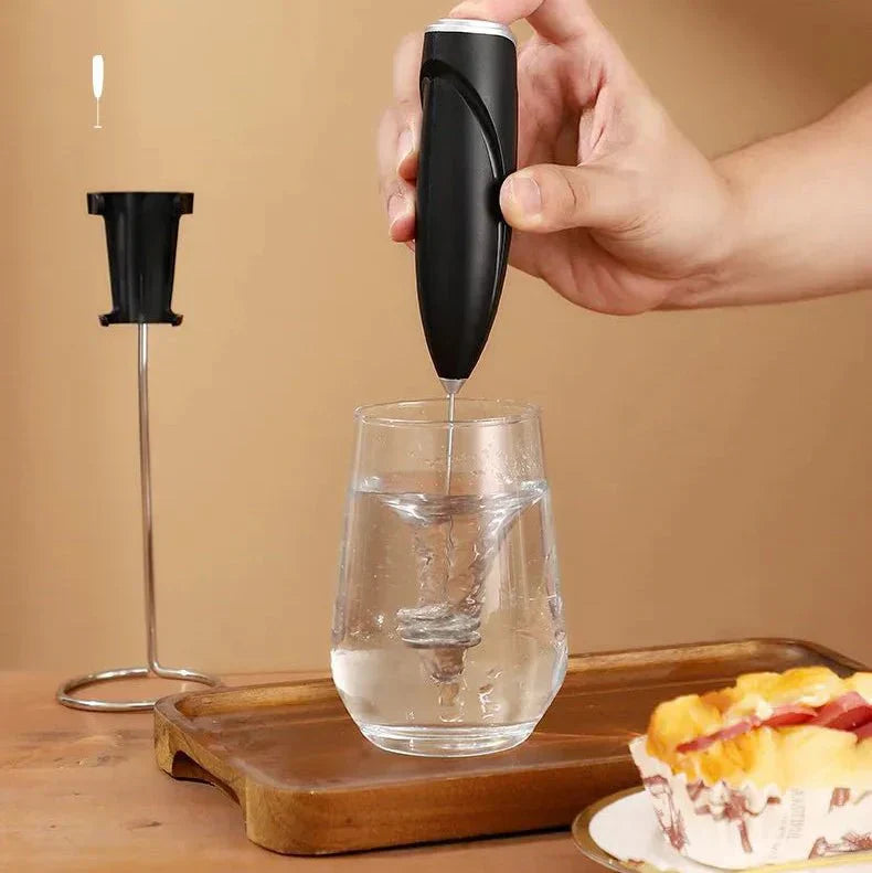 VelvetMix Electric Milk Frother and Egg Beater for Coffee and Kitchen