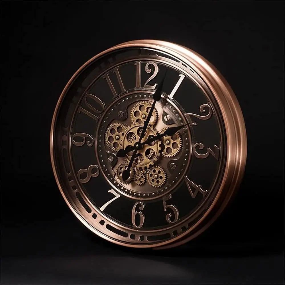 CopperTime Vintage Office Clock For Home And Workspaces
