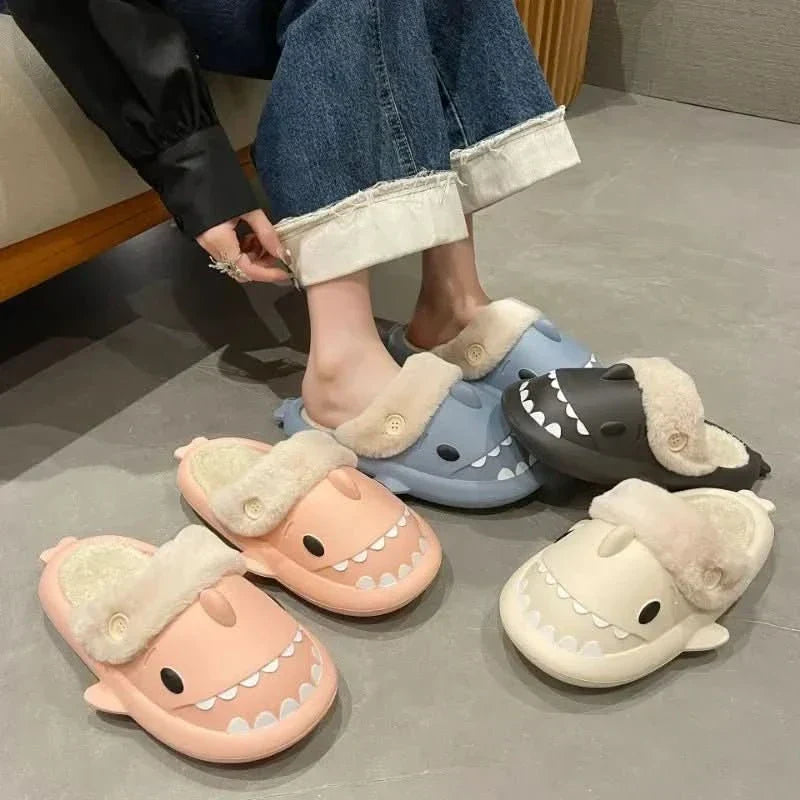 FinFriend Playful Shark Slippers For Warm And Stylish Winter Evenings At Home