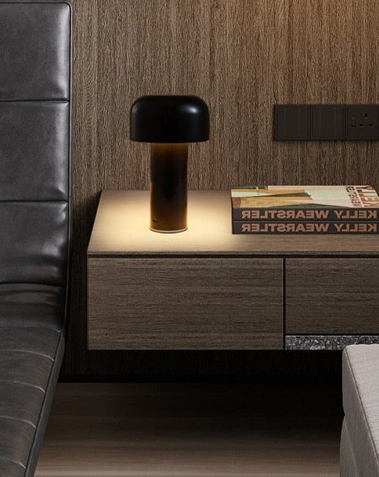 Lunetta Cordless Mushroom Table Lamp in Italian Style
