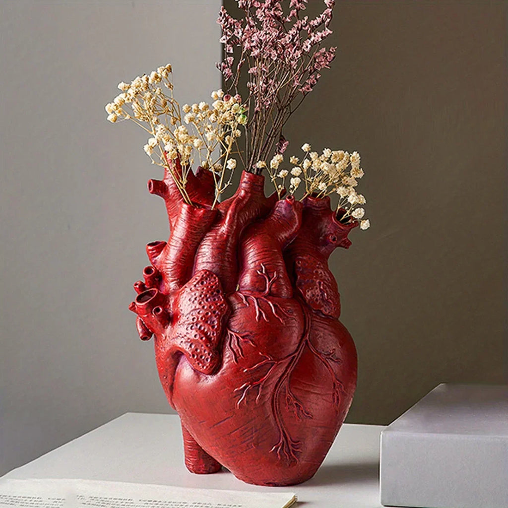 Elvase keramisk vase i hjerteform til elegant hjemmeaccent